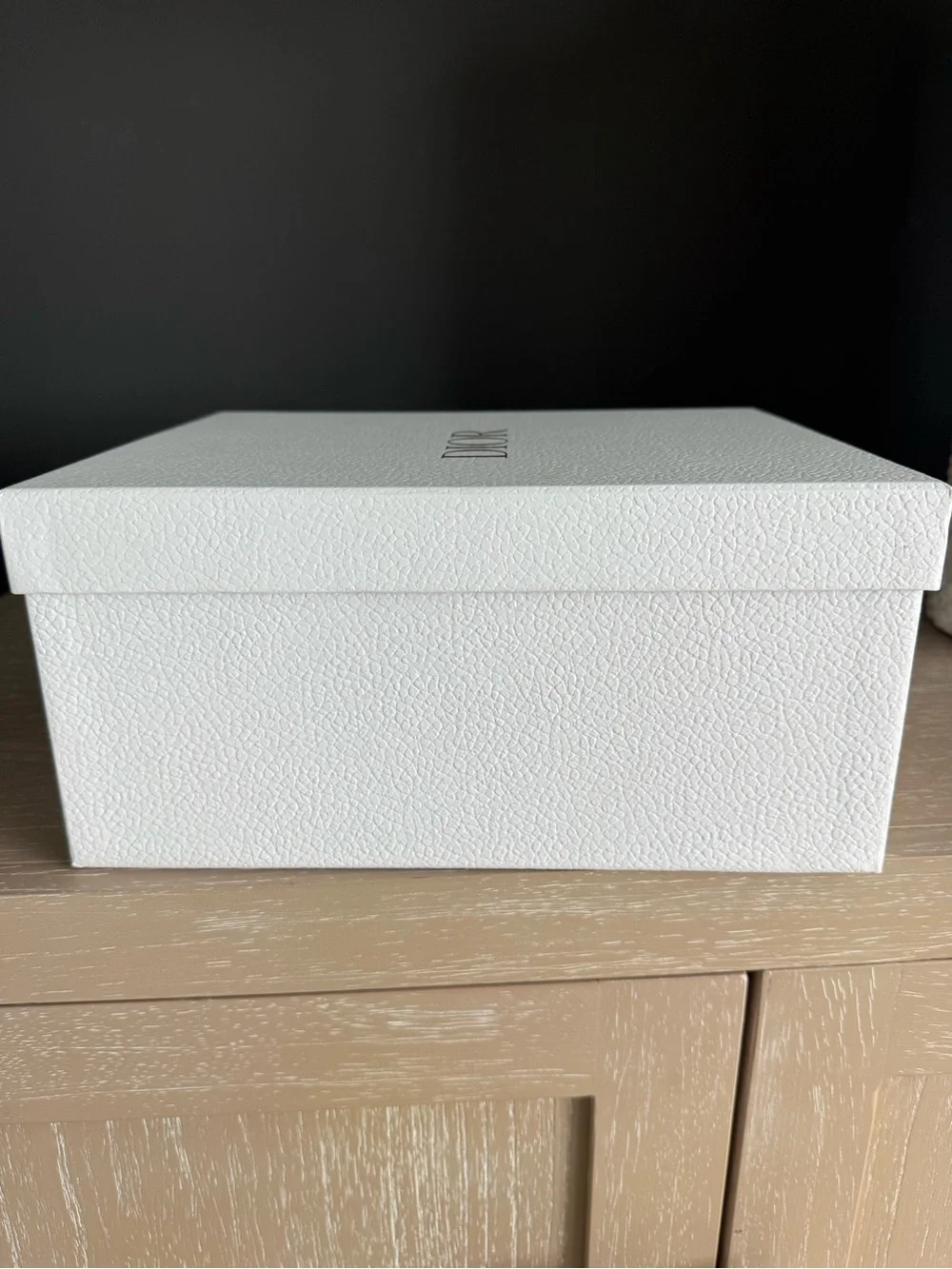 White Dior Gift/Shoe Box & Dior Tissue Paper with Dior Logo Sticker